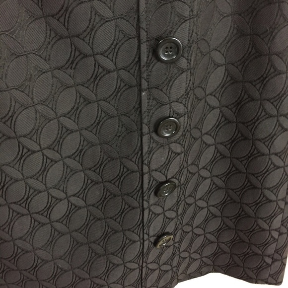 SALE
 Ann Taylor Dark Brown Button Detail Skirt F4 - Picture 3 of 8